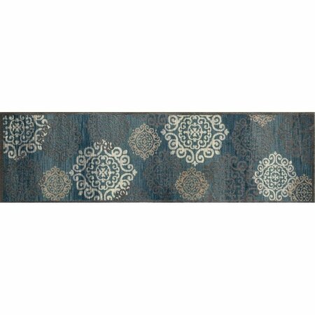 STANDALONE Novi Collection Day Dreaming Woven Area Rug Runner - Blue - 2 x 8 ft. ST3532572